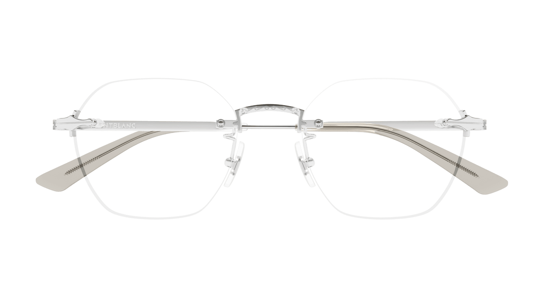 Translation missing: es.seo.product.type.gafas-graduadas montblanc mb0403o 002 plateado round masculino talla 50mm - Translation missing: es.seo.product.alt.imagen-secundaria