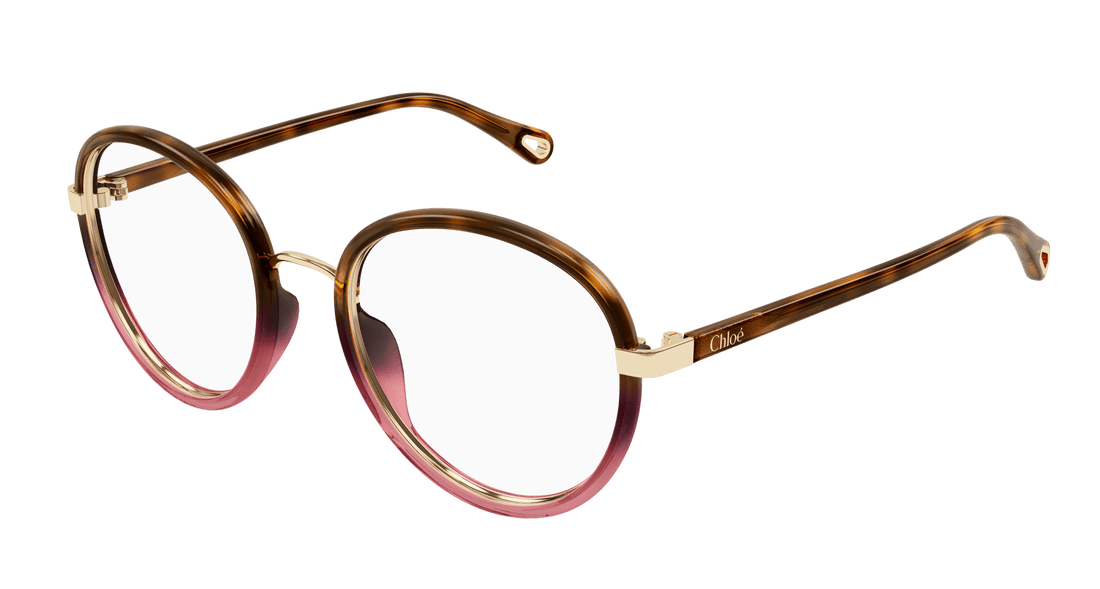 Translation missing: es.seo.product.type.gafas-graduadas chloé ch0308o 001 havana round femenino talla 53mm - Translation missing: es.seo.product.alt.imagen-principal