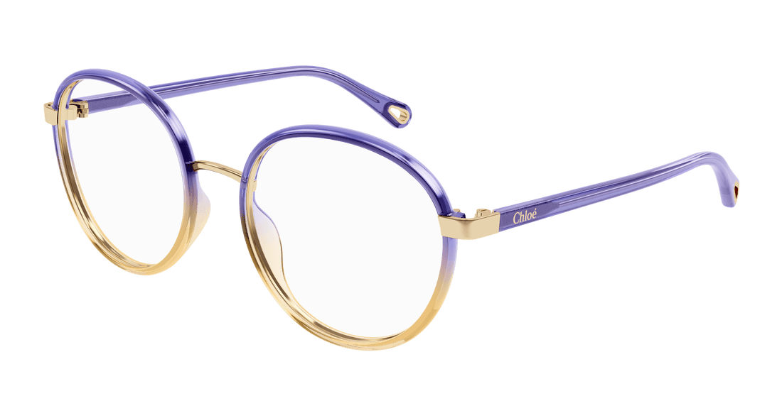 Translation missing: es.seo.product.type.gafas-graduadas chloé ch0033o 009 violeta round femenino talla 51mm - Translation missing: es.seo.product.alt.imagen-principal
