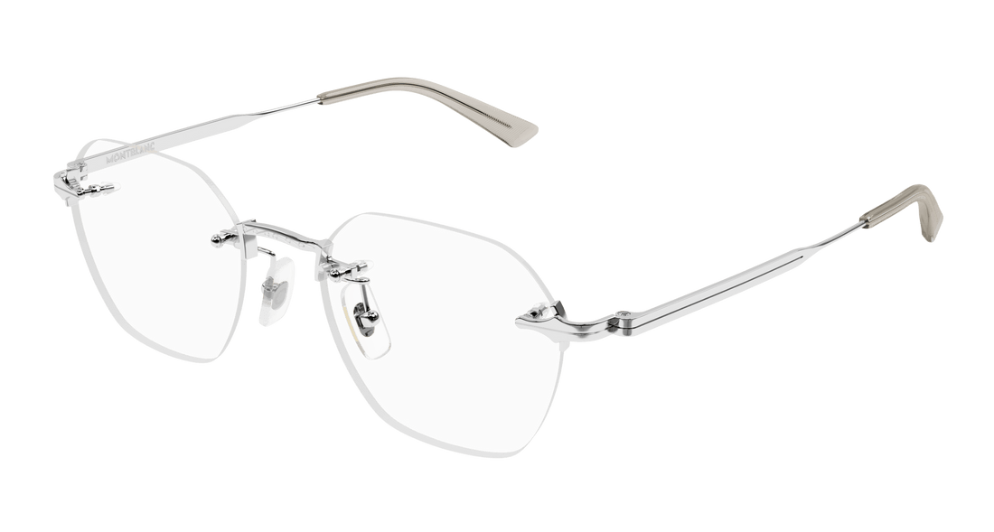 Translation missing: es.seo.product.type.gafas-graduadas montblanc mb0403o 002 plateado round masculino talla 50mm - Translation missing: es.seo.product.alt.imagen-principal