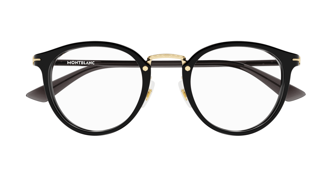 Translation missing: es.seo.product.type.gafas-graduadas montblanc mb0406o 001 negro round masculino talla 48mm - Translation missing: es.seo.product.alt.imagen-secundaria