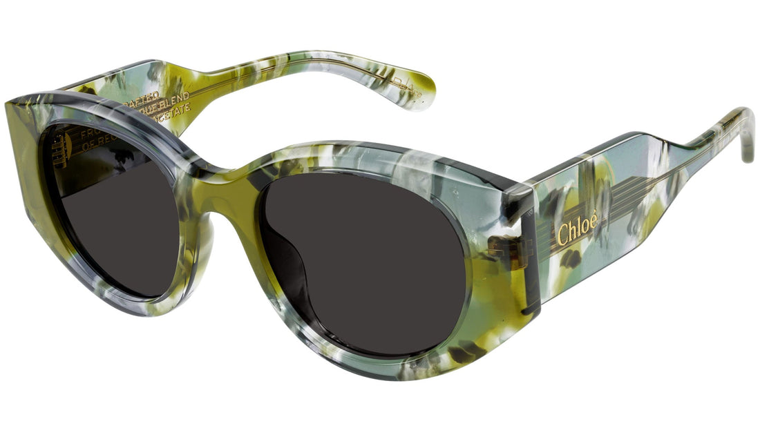 Translation missing: es.seo.product.type.gafas-de-sol chloé ch0251s 004 verde round/oval/panthos femenino talla 51mm - Translation missing: es.seo.product.alt.imagen-principal