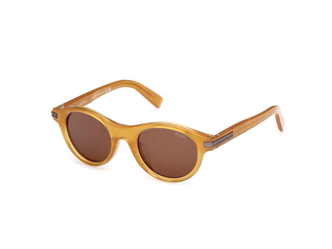 Translation missing: es.seo.product.type.gafas-de-sol ermenegildo zegna ez0271 45e marron round masculino talla 48mm - Translation missing: es.seo.product.alt.imagen-principal