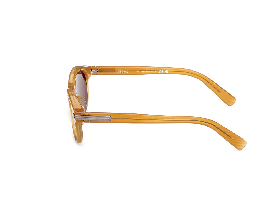 Translation missing: es.seo.product.type.gafas-de-sol ermenegildo zegna ez0271 45e marron round masculino talla 48mm - Translation missing: es.seo.product.alt.imagen-secundaria