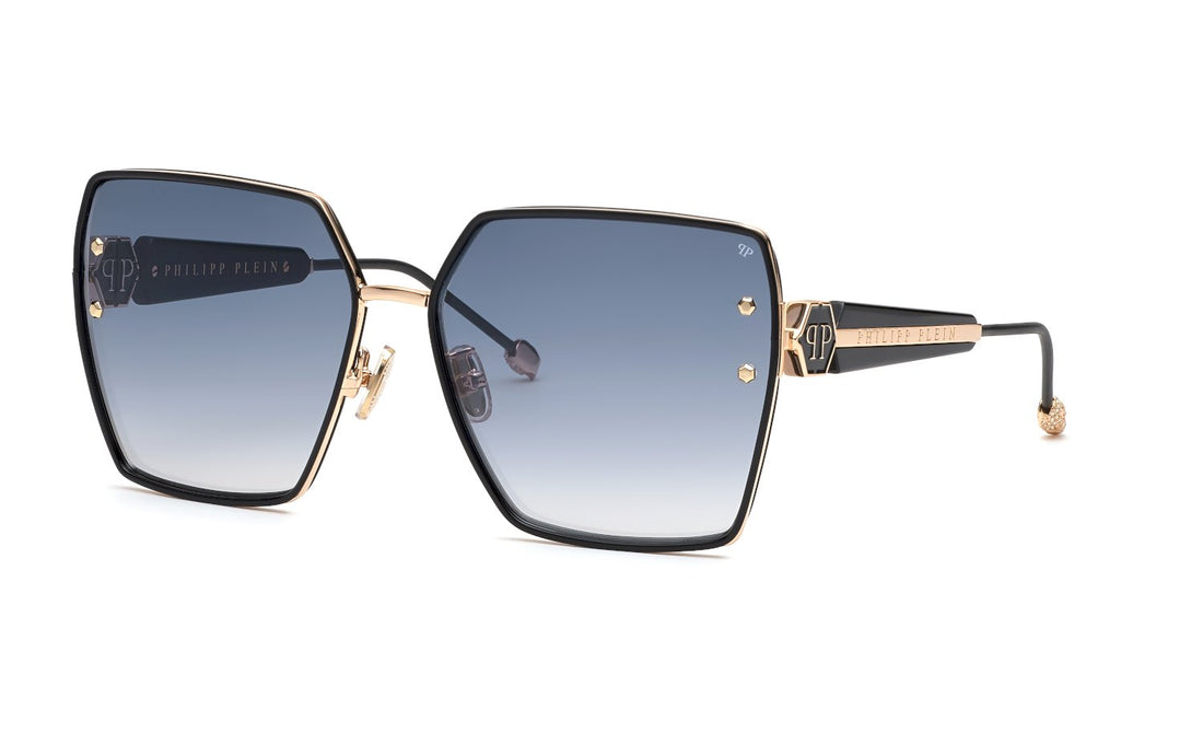 Translation missing: es.seo.product.type.gafas-de-sol philipp plein spp122w 0300 dorado geometric femenino talla 65mm - Translation missing: es.seo.product.alt.imagen-principal