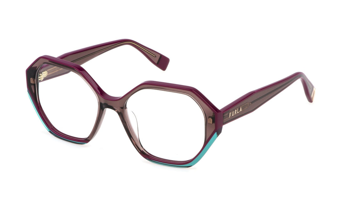 Translation missing: es.seo.product.type.gafas-graduadas furla vfu829v 07ay marron geometric femenino talla 53mm - Translation missing: es.seo.product.alt.imagen-principal