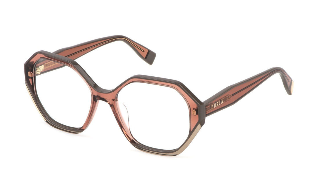 Translation missing: es.seo.product.type.gafas-graduadas furla vfu829v 0805 marron geometric femenino talla 53mm - Translation missing: es.seo.product.alt.imagen-principal